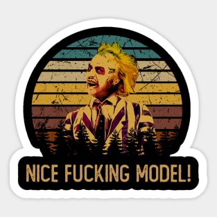 Funny Art Nice F'cking Model Quotes Sticker